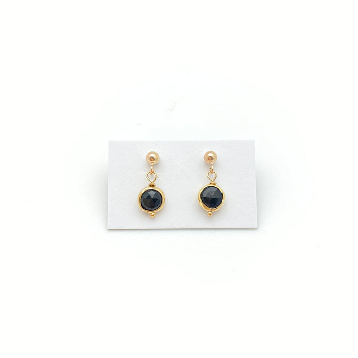 Caitlyn Earrings - Black Garnet