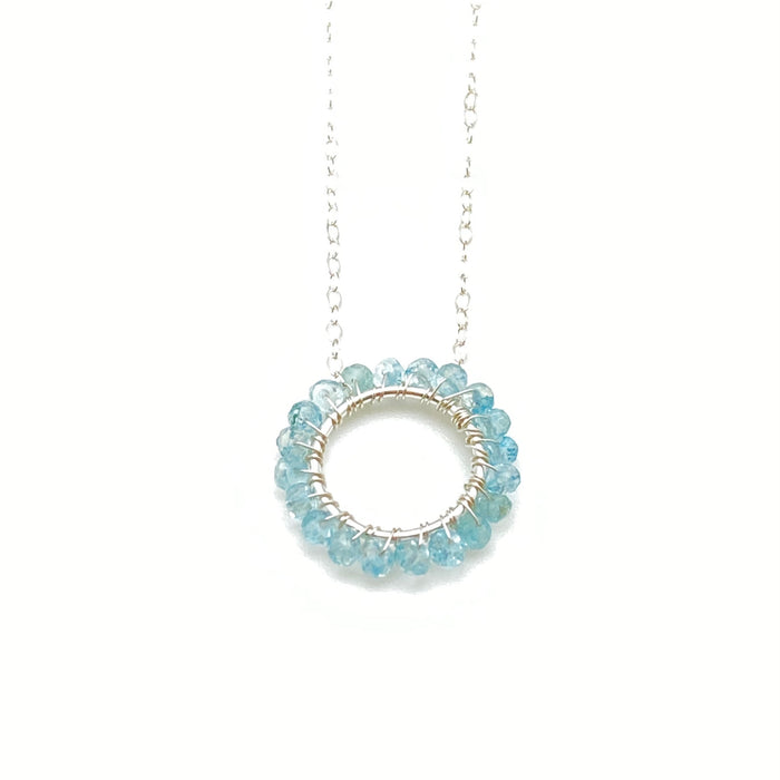 March Birthstone - Circle Necklace