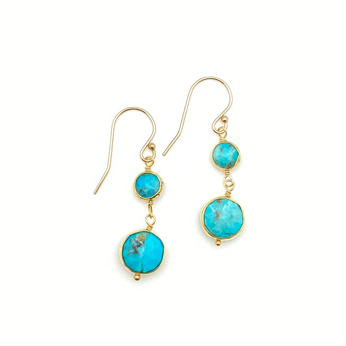 Hilary Earrings - Turquoise (Natural)