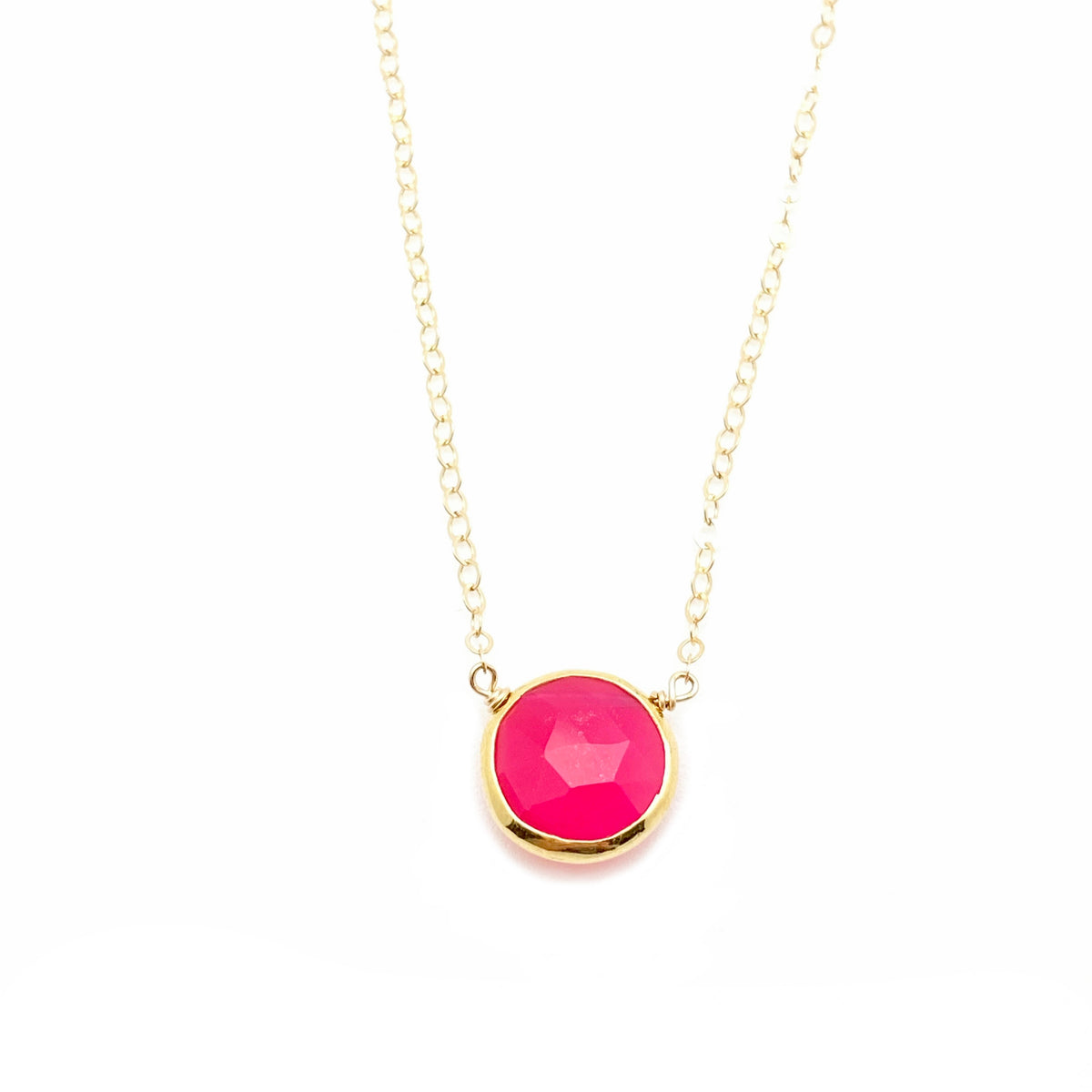 Hot pink sale chalcedony