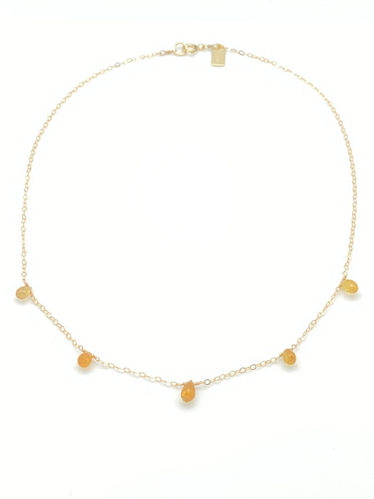 Michelle Necklace - Yellow Sapphire